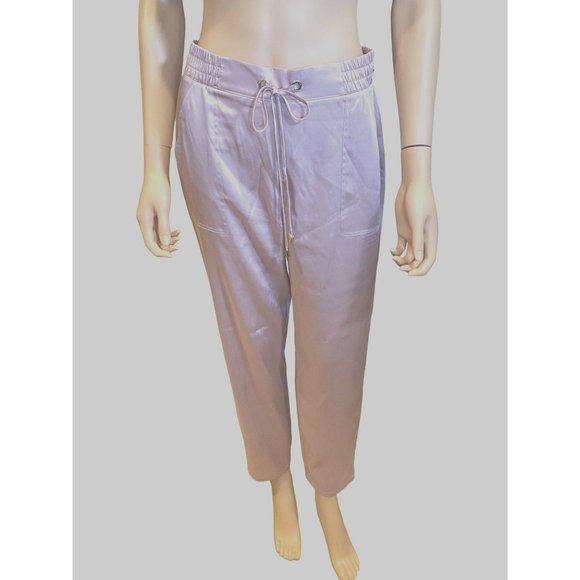 Ted Baker Womens 1 Toriyaa Utility Style Satin Jogger Pants Light Pink Size 4 - Picture 3 of 16